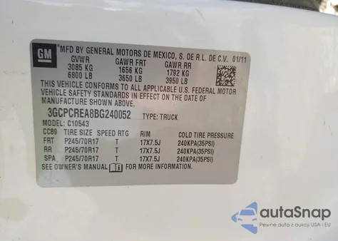 2011 Chevrolet Silverado 1500 Ls from USA, damaged, VIN 3GCPCREA8BG240052